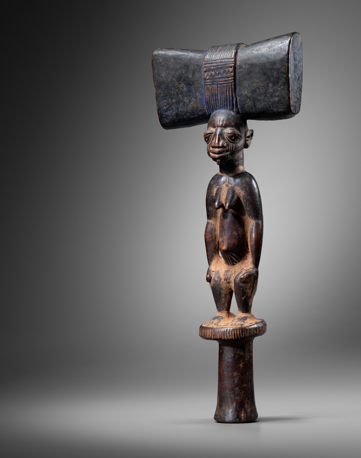Shango Yoruba Nigeria
Wood H : 49 cm
Provenance : Adrien Schlag